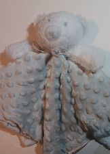 Blankets  Beyond Gray White Bear Minky Dots Security Blanket Blankie Lovey