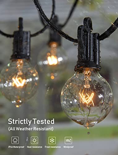 Outdoor String Light 50Feet G40 Globe Patio Lights with 52 Edison Glass Bulbs - Picture 3 of 5