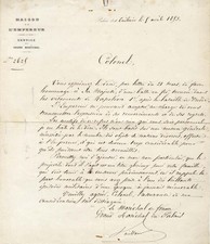 Maréchal Jean-Baptiste Philibert Vaillant autograph, Letter signed