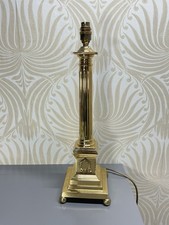 A BEAUTIFUL VINTAGE CORINTHIAN COLUMN SOLID BRASS TABLE LAMP 51cm