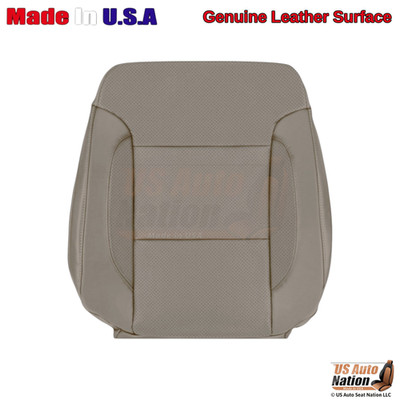 2014-2019 Fits Chevy Silverado 1500 LT Genuine Leather Driver Top Cover Dune Tan
