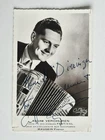 Old postcard André VERCHUREN autograph dedication photo accordion MAUGEIN BROTHERS Rébily