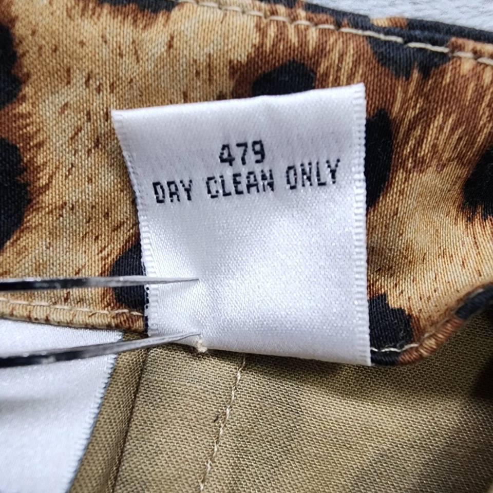 Falda De Colección Años 90 Newport News Talla 4 Marrón Guepardo Cintura Alta Lápiz Pinup Vamp Foto 4 de 4