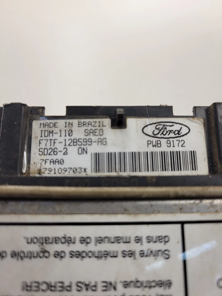 Ford F250 1999 F350 F450 Super Duty ECM IDM-110 FICM inyección PN#F7TF-12B599-AG Foto 2 de 4