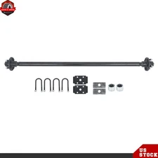 4 lug-4" 49" Hub Face 38" Spring Center 2000 lbs Trailer Axle with U-Bolt Kit