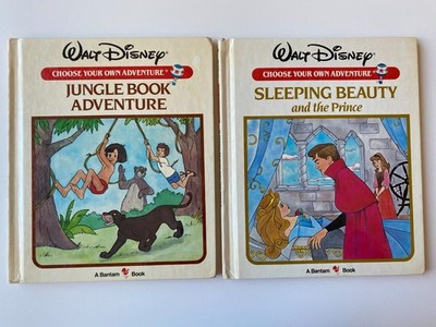 CHOOSE YOUR OWN ADVENTURE DISNEY HC LOT 2~Jungle Book~SLEEPING BEAUTY~1st Eds~