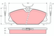 TRW Bremsbeläge Satz Vorne für RENAULT SUPER 5 (B/C40) ESPACE II (J/S63) GDB425