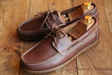 Dubarry Burgundy Brown Leather Boat Deck Shoes Boot Mens UK 9 US 10 EU 43