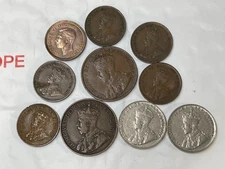Assorted Early Canada 10 Coins Lot