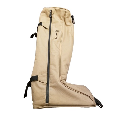 Ariat 27" Equestrian Boot Bag Tan Canvas Travel Storage Tall Riding No Strap