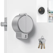 Round Deadbolt Lockout Device, No Drill Install, Protect Keyhole, Toddler Pro...