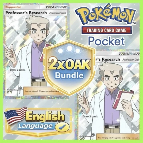 Professor Research (Oak) [2] PTCGP – Pokémon TCG Pocket  - product listing photo