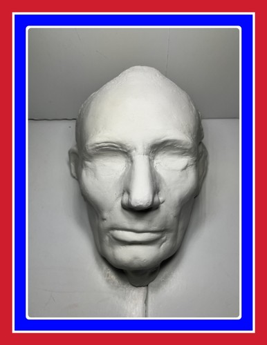 President Abraham Lincoln Rare Life Mask Plaster Cast Mold Unknown Edition Volk