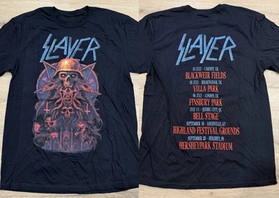 Slayer 2025 UK USA Tour T-Shirt Metal Skull Soilder Size S-5XL Reprint