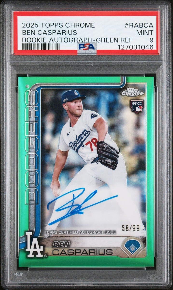 0 Topps Casparius Ben Chrome Rookie | Auto RC #RA-BCA eBay Wave 