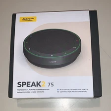 JABRA 2775-329 Speak 2 75 Portable Bluetooth Speakerphone NEW