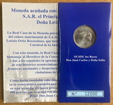 E722 ESPAÑA 12 EUROS 2004 PLATA. BODA REAL FELIPE Y LETIZIA. EN CARTERA
