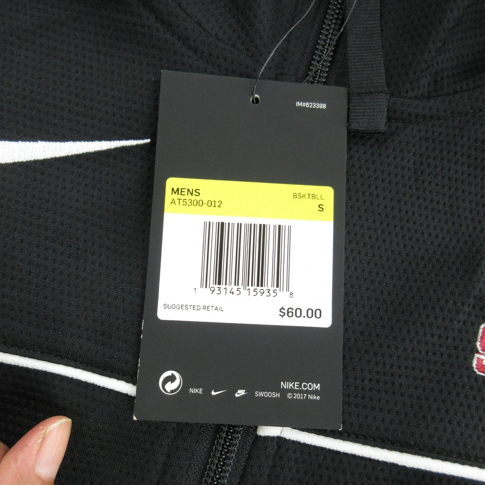 Santa Clara Lacrosse Jacket Full Zip Mens Small Black Nike Dri-Fit NCAA College - Image 4 of 4