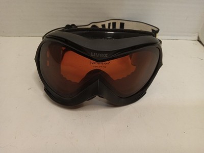 Uvex Hurricane Double Lens Supravision Anti-Fog Ski Snowboard Googles Orange
