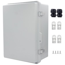 IP67 Waterproof Junction Box 400x300x180mm ABS Electrical Enclosure w/ Plate