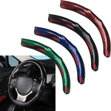For Ford Car Carbon Fiber Steering Wheel Cover Auto Accessories Grip 15 Inch For Ford Car Carbon Fiber Steering Wheel Cover Auto Accessories Grip 15 Inch