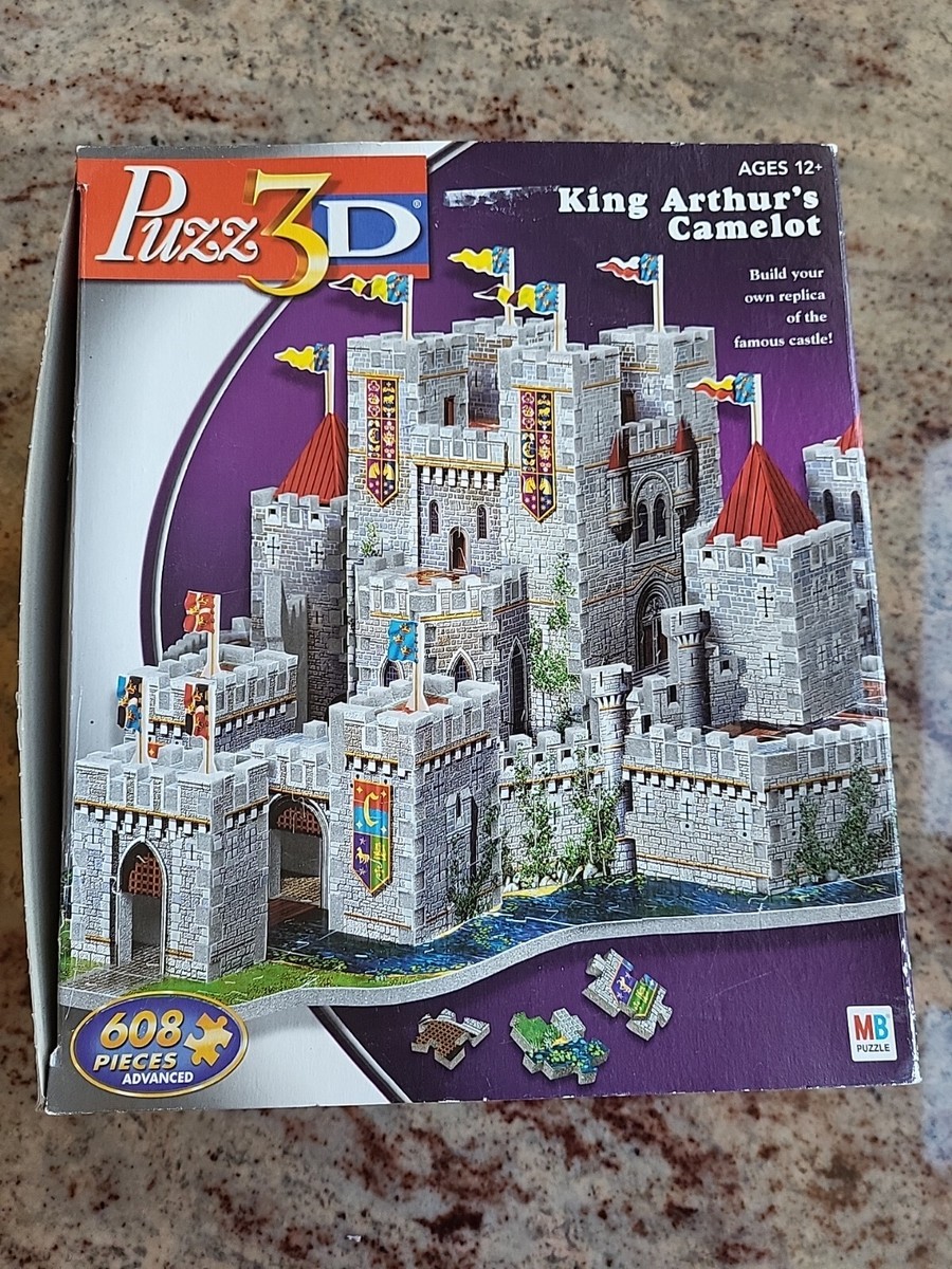 Wrebbit Puzz 3D King Arthur's Camelot 608 Piece Jigsaw Puzzle