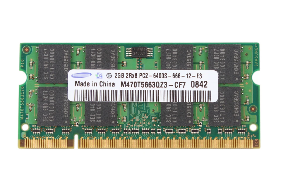Samsung DDR3 RAM 2Rx8 4 GB 4G 2GB 2G 1G Laptop Memory DDR2 SODIMM NONECC Lot - Image 3 of 4