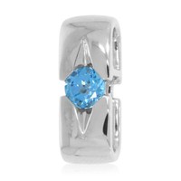 Xen AnhäNger Mit 5 Mm Swiss Blue Topas Ca. 0,54 Ct. Rhodiniert