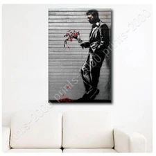 New York Waiting In Vain by Banksy | Poster or Wall Sticker Decal | Wall art