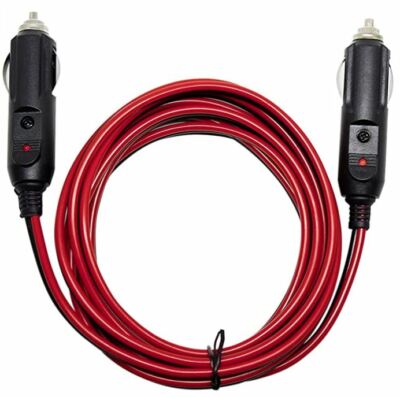 male to male cigarette lighter plug 12V 18AWG 12FT 10A Heavy Duty Male to Male Cigarette Lighter Plug Power  Cable