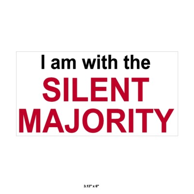 Silent Majority Pro Trump sticker decal