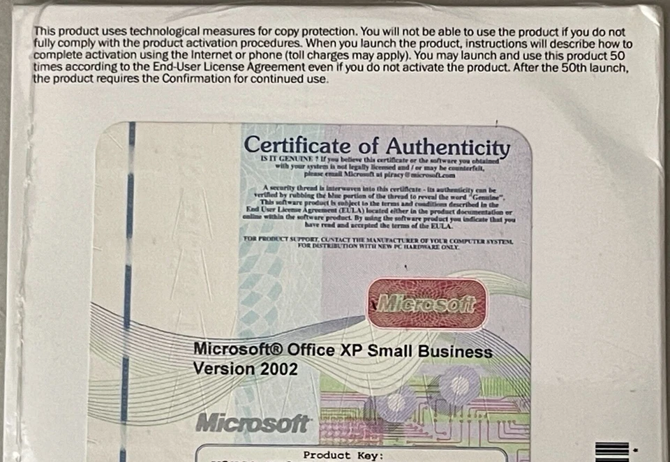 Microsoft Office XP Small Business Version 2002 X08-07612 New & Factory Sealed.. - Image 2 of 4