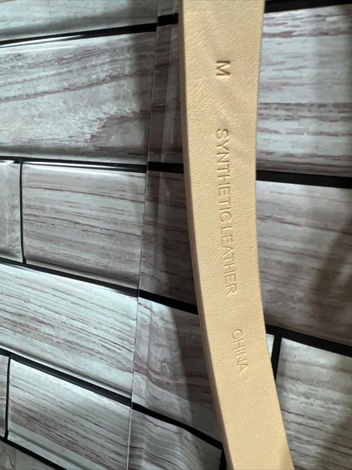 BKE Hebilla Mujer M Cinturón Rosa Oro Hebilla Delgado Ajustable Retro Boho Nuevo Con Etiquetas Foto 3 de 4