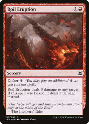 x4 Roil Eruption ZNR MTG Zendikar Rising 155/280 COMMON M/NM 4x