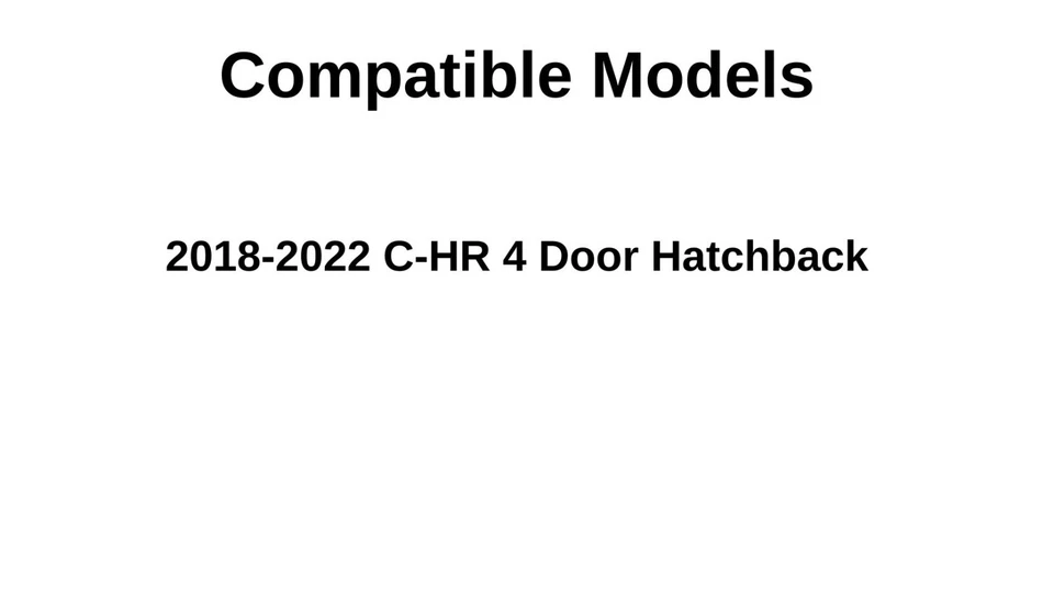 Fits 2018-2022 Toyota C-HR Back Window Rear Tailgate Glass Heated Privacy - Изображение 3 из 4