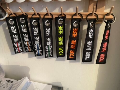 Llaveros personalizados nombre táctico personalizado llaves de motociclista matrícula bolsa NUEVO - Imagen 4 de 4