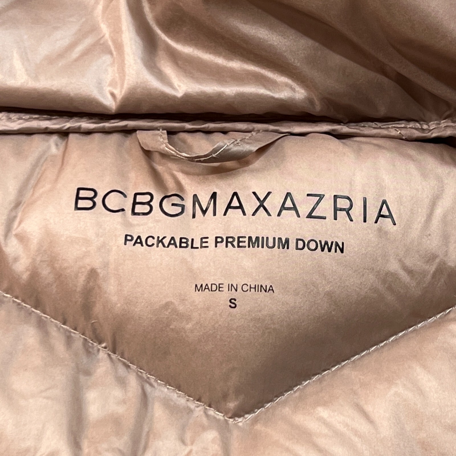 BCBG MAXAZRIA Packable Down Jacket Womens Small H… - image 6