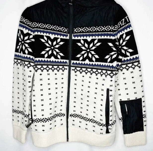 AZTECH MOUNTAIN $675 Abrigo Suéter Lana Aspen Escama Mujeres Esquí Cremallera Gruesa Foto 2 de 4