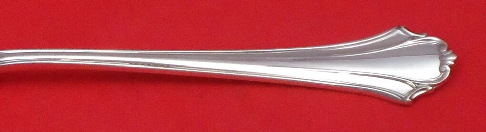 Ложка сервировочная Bel Chateau от Lunt из чистого серебра проколотая оригинальная 8 1/2 дюйма - Изображение 2 из 2