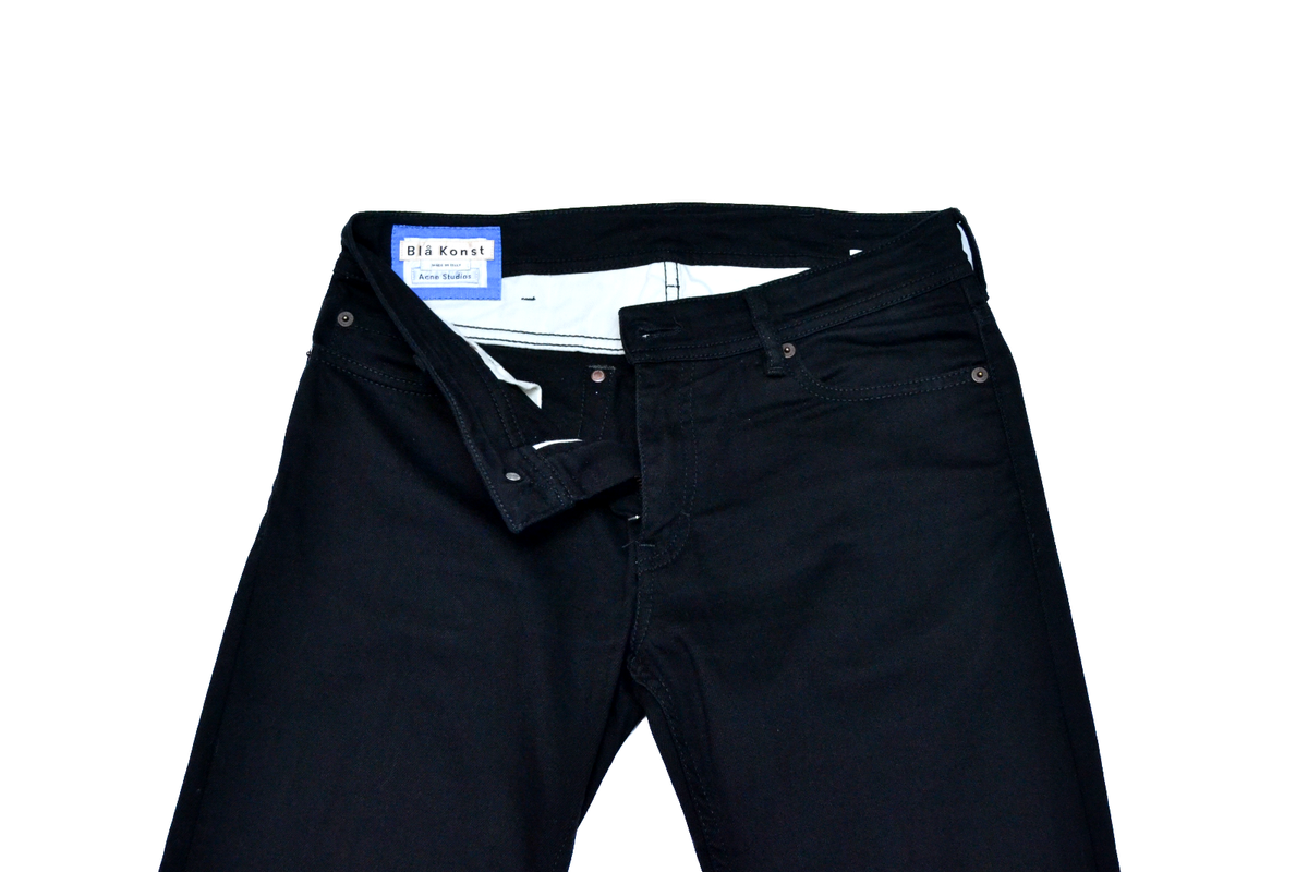 Acne Studios Bla Konst North Black Men's Jeans Denim Pants Size 30