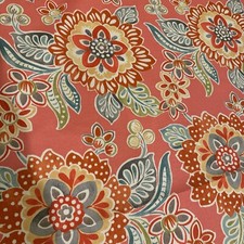 Waverly Sun N Shade Outdoor Fabric Floral Coral Patio Furniture Pillow