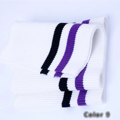 Stripe Stretch Knit Neckline Cuff Waistband Leg Arms Rib Baseball Clothes Fabric - Picture 23 of 36