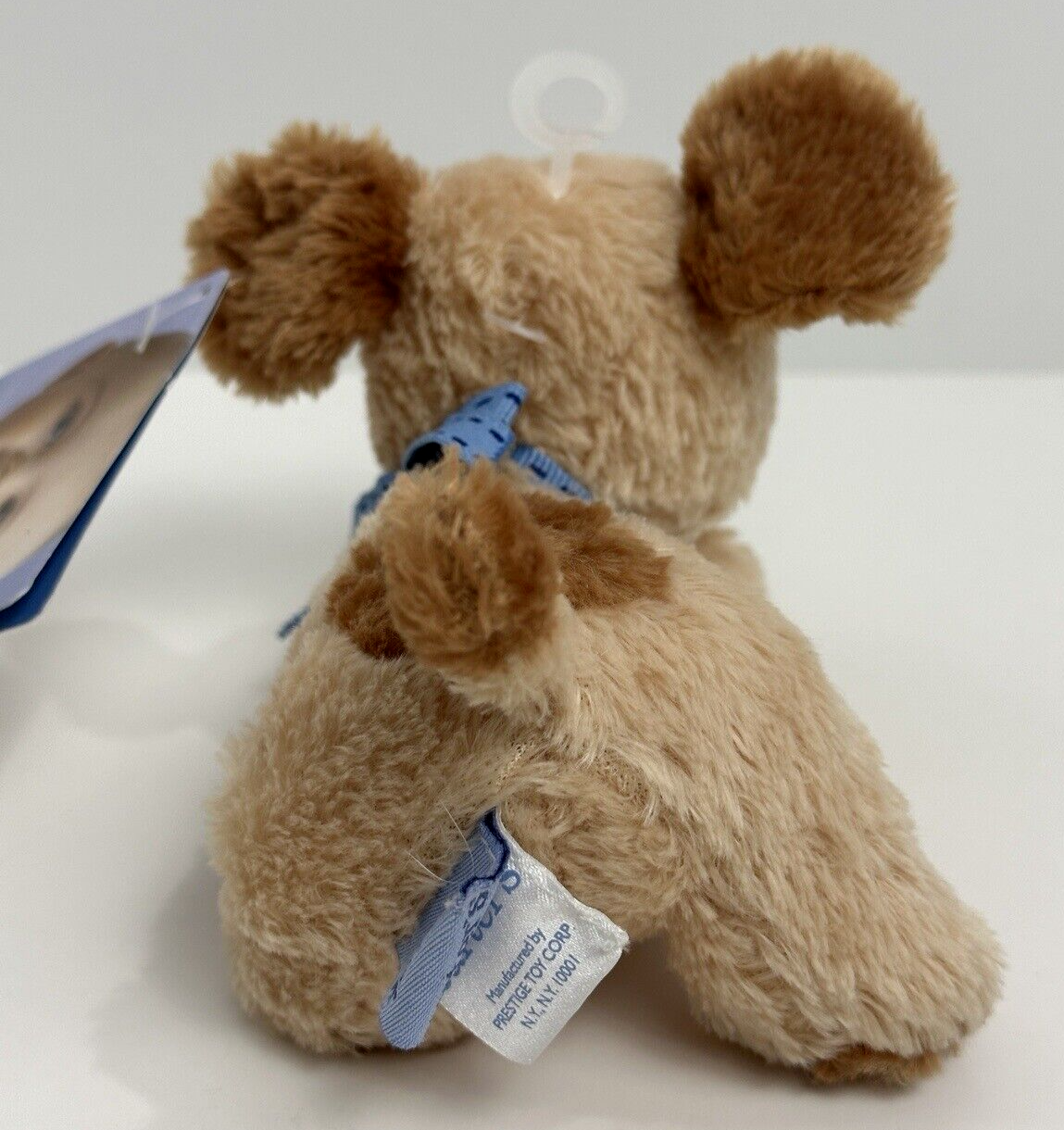 Htf Blue Dog HTF NWT Carters Dog Gone Cute Brown Tan Blue Bow Plush Puppy Dog Rattle ...