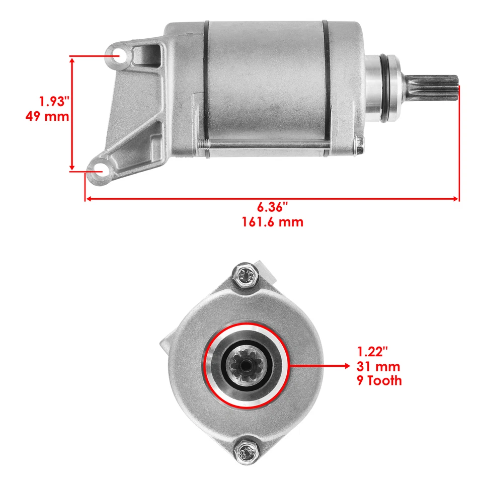 Arranque Caltric para Yamaha YFZ450R YFZ450RSE 2009-2025 YFZ450X 2010-2011 Foto 2 de 4