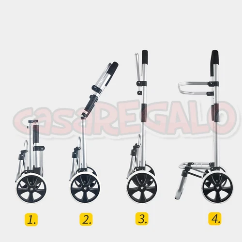 Shopping Trolley Foldable Shopping Cart For Grocery With Waterproof Cooler bag - Picture 7 of 18