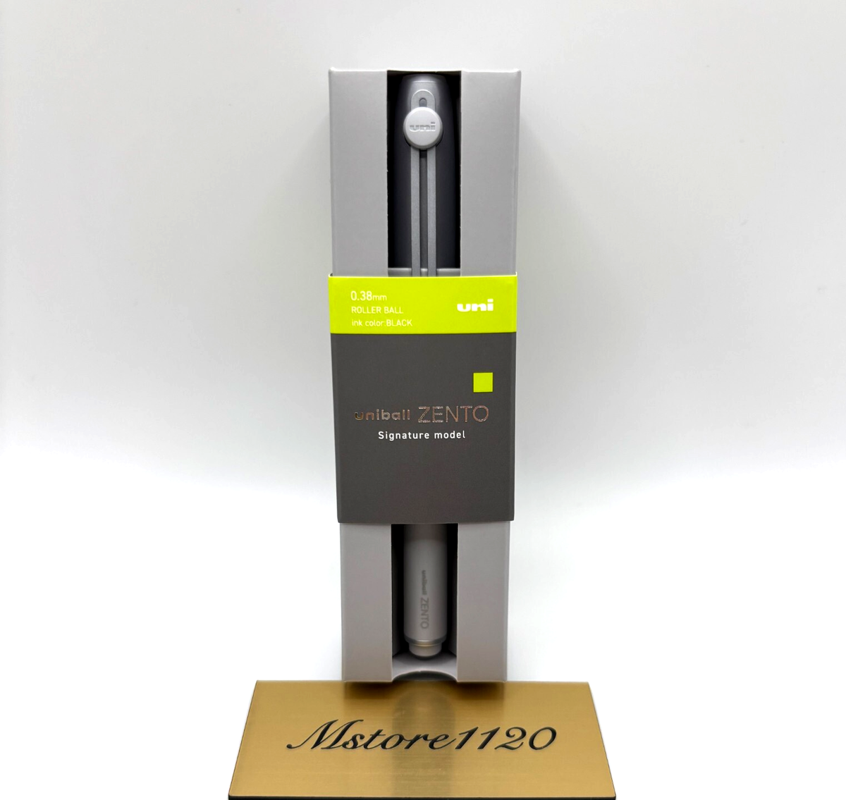 Mitsubishi Uniball Zento Signature Model 0.38mm Silver Roller Ball