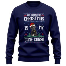 Christmas Cane Corso Sweatshirt Adults Dog Owner Men and Women dog pet animal...
