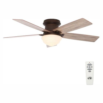 Maxwell 52 In Led Indoor Mediterranean Bronze Ceiling Fan With