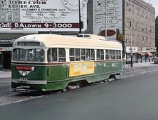 1964 PHILADELPHIA Ogontz Avenue Trolley 8.5x11 Photo (234- G)