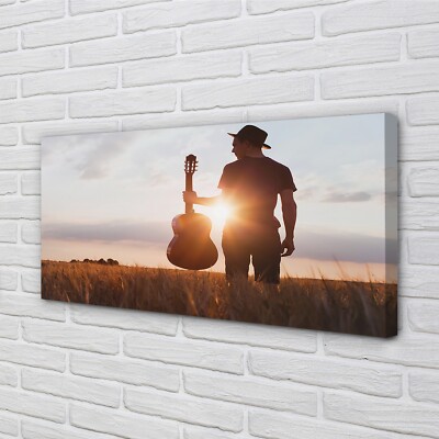 Tulup Leinwandbild 120x60 Wandkunst Gitarrist
